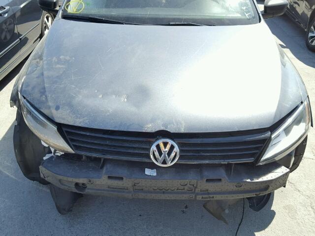 3VW2K7AJXEM240029 - 2014 VOLKSWAGEN JETTA BASE GRAY photo 7