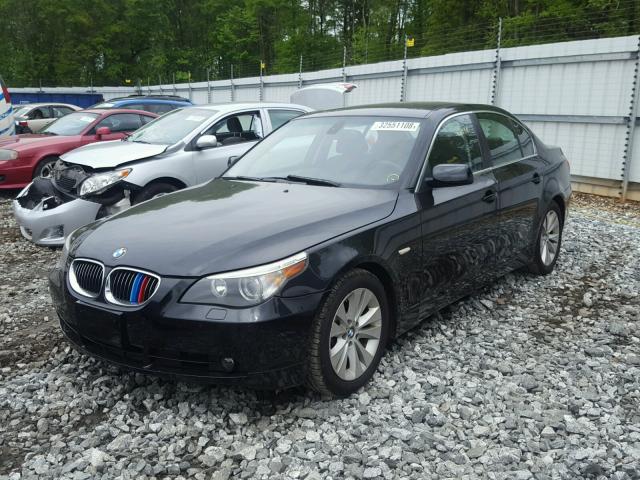 WBANB53567CP06495 - 2007 BMW 550 I BLACK photo 2