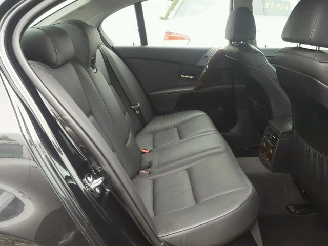 WBANB53567CP06495 - 2007 BMW 550 I BLACK photo 6