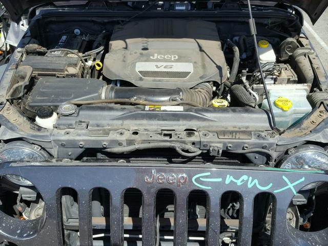 1C4AJWAG1EL168641 - 2014 JEEP WRANGLER S GRAY photo 7