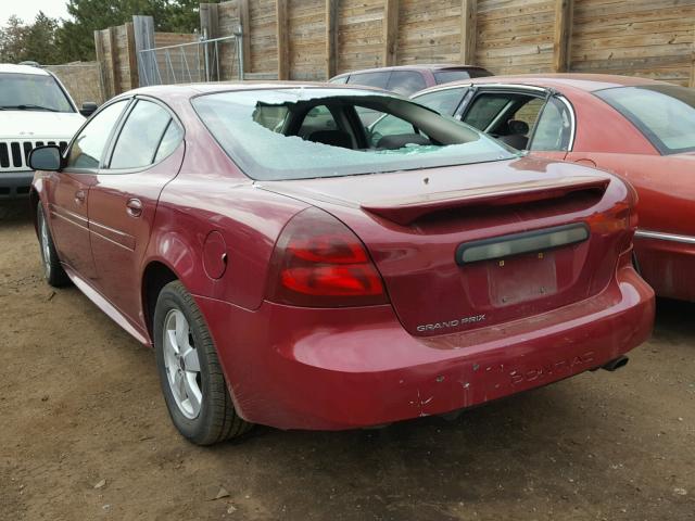 2G2WP552261106285 - 2006 PONTIAC GRAND PRIX MAROON photo 3