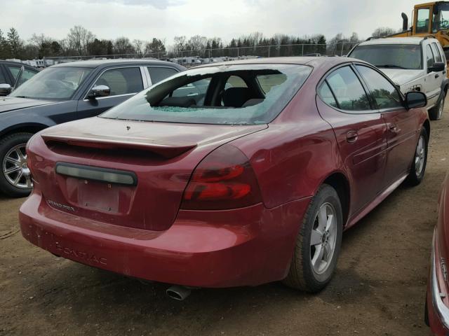2G2WP552261106285 - 2006 PONTIAC GRAND PRIX MAROON photo 4