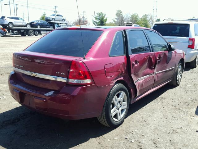 1G1ZT63886F164520 - 2006 CHEVROLET MALIBU MAX RED photo 4