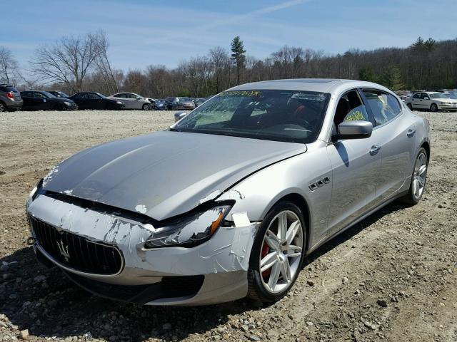 ZAM56RRA6F1161407 - 2015 MASERATI QUATTROPOR SILVER photo 9