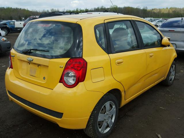 KL1TD6DE6BB124301 - 2011 CHEVROLET AVEO LS YELLOW photo 4