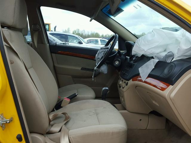 KL1TD6DE6BB124301 - 2011 CHEVROLET AVEO LS YELLOW photo 5