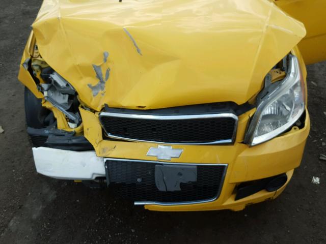 KL1TD6DE6BB124301 - 2011 CHEVROLET AVEO LS YELLOW photo 7