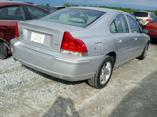 YV1RS592162534764 - 2006 VOLVO S60 2.5T SILVER photo 4