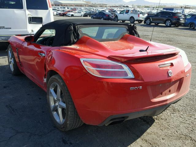 1G8MF35X88Y112267 - 2008 SATURN SKY REDLIN RED photo 3