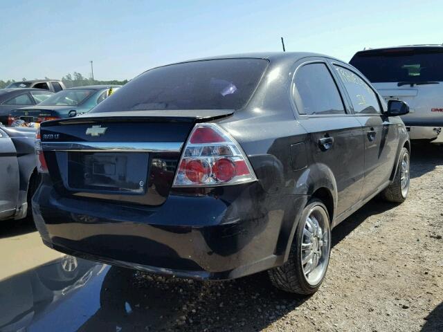 KL1TD5DE1AB089062 - 2010 CHEVROLET AVEO LS 黑色 照片 4