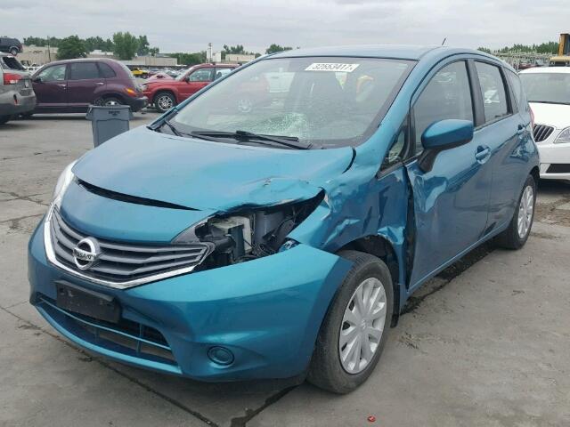 3N1CE2CP6FL360357 - 2015 NISSAN VERSA NO S BLUE photo 2