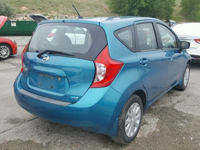 3N1CE2CP6FL360357 - 2015 NISSAN VERSA NO S BLUE photo 4