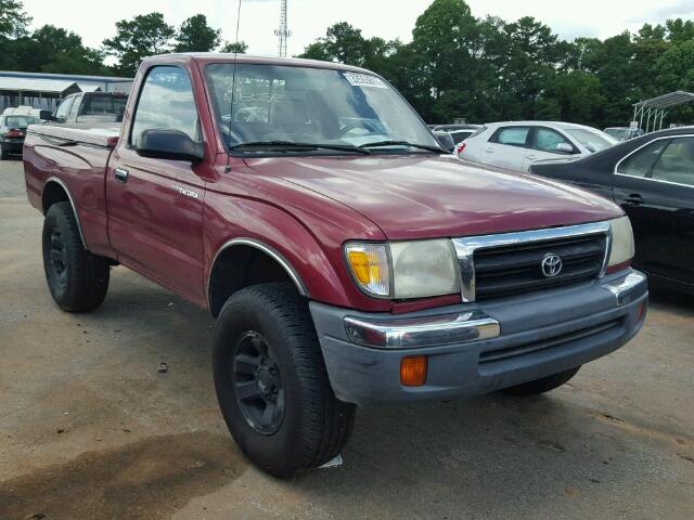 4TANM92N8YZ616202 - 2000 TOYOTA TACOMA RED photo 1