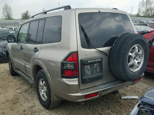 JA4MW31R02J011523 - 2002 MITSUBISHI MONTERO XL SILVER photo 3