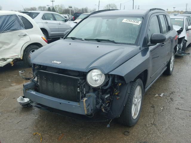 1J8FT47068D692860 - 2008 JEEP COMPASS SP BLUE photo 2