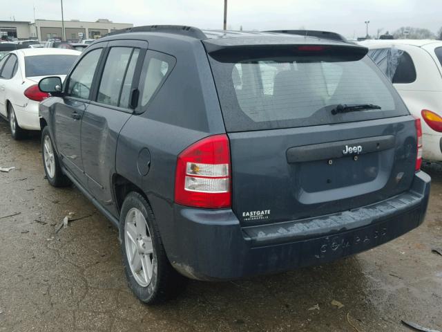 1J8FT47068D692860 - 2008 JEEP COMPASS SP BLUE photo 3