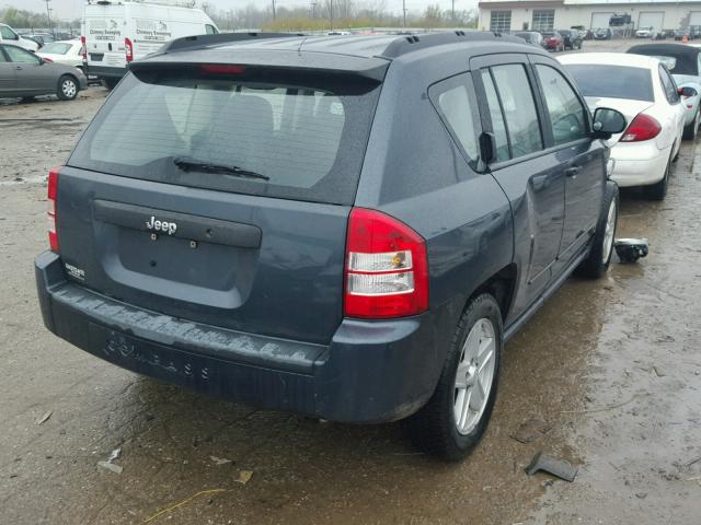 1J8FT47068D692860 - 2008 JEEP COMPASS SP BLUE photo 4