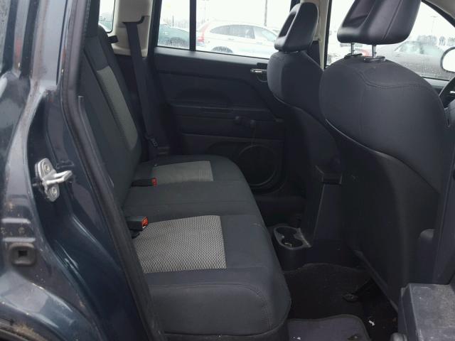 1J8FT47068D692860 - 2008 JEEP COMPASS SP BLUE photo 6