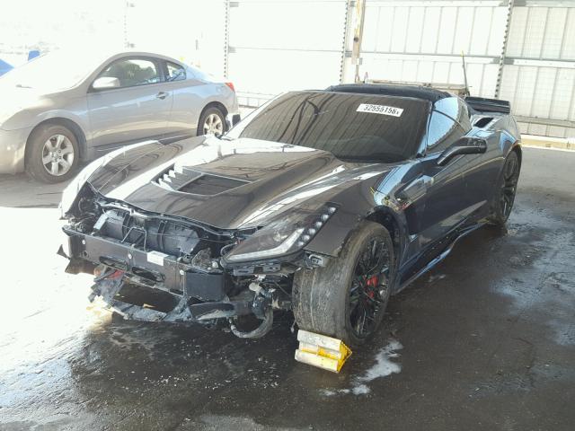 1G1YU2D66H5605360 - 2017 CHEVROLET CORVETTE Z GRAY photo 2