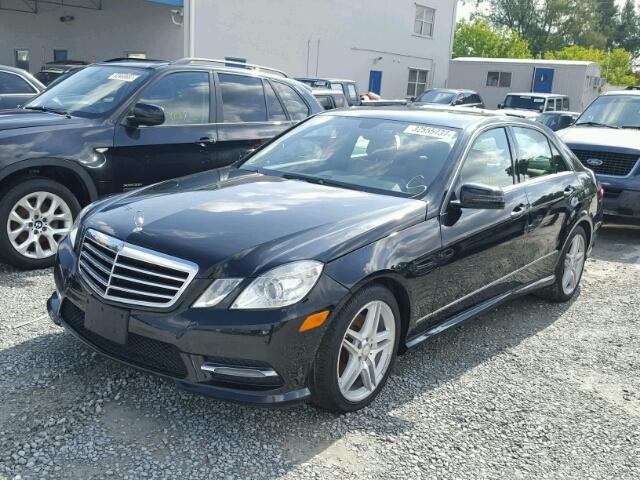 WDDHF8JB0DA748351 - 2013 MERCEDES-BENZ E3504M AWD BLACK photo 2