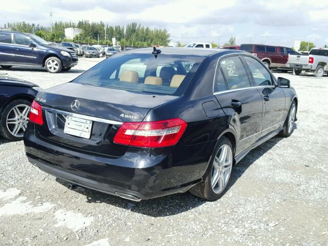 WDDHF8JB0DA748351 - 2013 MERCEDES-BENZ E3504M AWD BLACK photo 4
