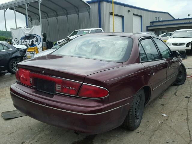 2G4WS52M0X1434463 - 1999 BUICK CENTURY MAROON photo 4