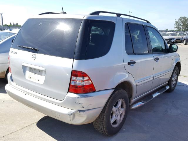 4JGAB54E01A229013 - 2001 MERCEDES-BENZ ML 320 SILVER photo 4