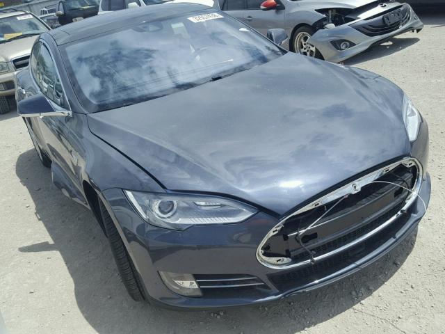 5YJSA1E21GF128183 - 2016 TESLA MODEL S GRAY photo 1