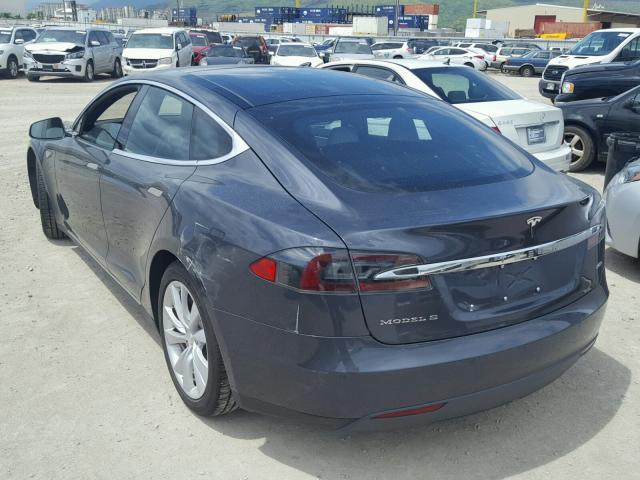 5YJSA1E21GF128183 - 2016 TESLA MODEL S GRAY photo 3