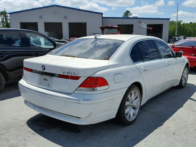 WBAGN63505DS60437 - 2005 BMW 745 LI WHITE photo 4