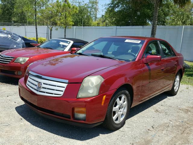 1G6DM57T960161915 - 2006 CADILLAC CTS RED photo 2