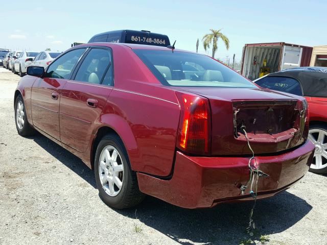 1G6DM57T960161915 - 2006 CADILLAC CTS RED photo 3