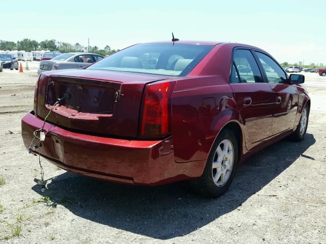 1G6DM57T960161915 - 2006 CADILLAC CTS RED photo 4