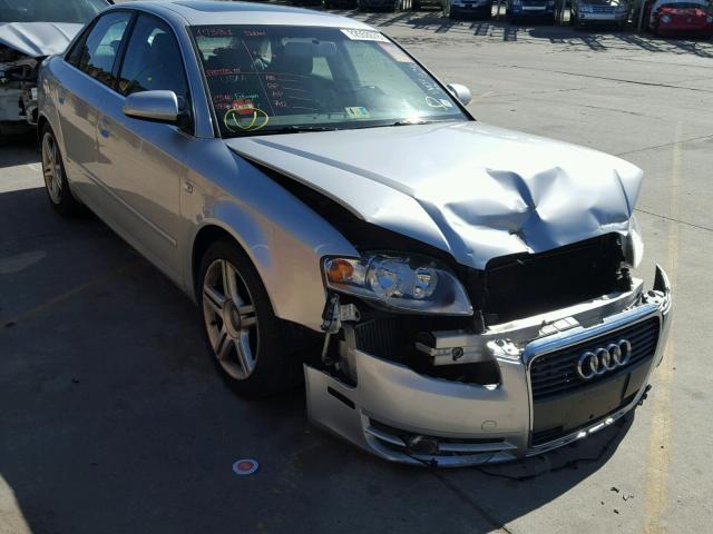 WAUAF78E27A087896 - 2007 AUDI A4 2 SILVER photo 1