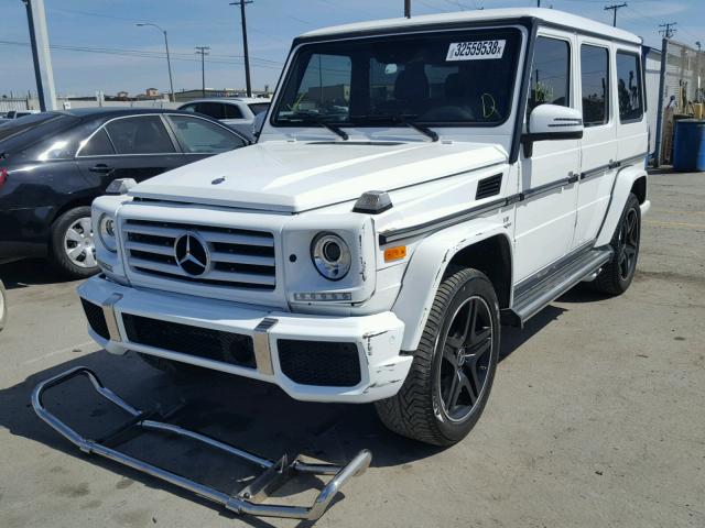 WDCYC7DF7GX253975 - 2016 MERCEDES-BENZ G 63 AMG WHITE photo 2