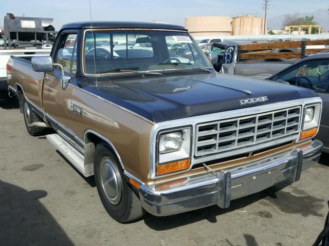 1B7KE2684LS654852 - 1990 DODGE D-SERIES D BROWN photo 1