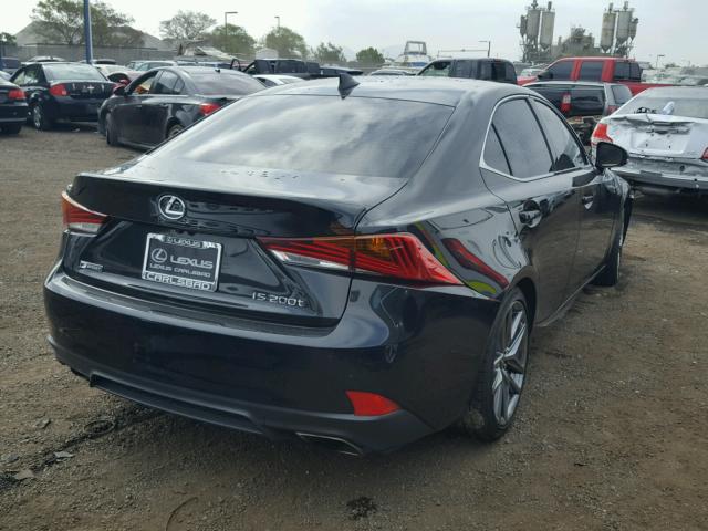 JTHBA1D28H5052643 - 2017 LEXUS IS 200T BLACK photo 4