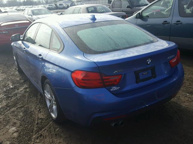 WBA4A7C55FD413562 - 2015 BMW 428 XI BLUE photo 3