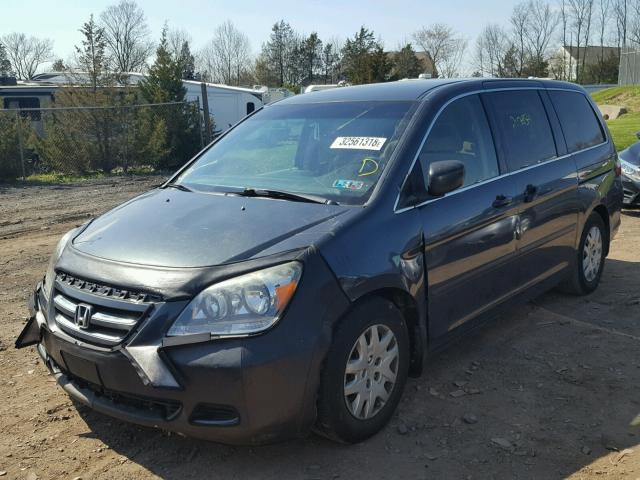 5FNRL38246B122411 - 2006 HONDA ODYSSEY LX GRAY photo 2