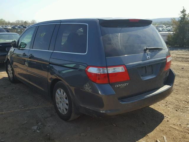 5FNRL38246B122411 - 2006 HONDA ODYSSEY LX GRAY photo 3