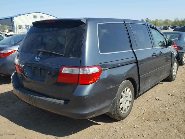 5FNRL38246B122411 - 2006 HONDA ODYSSEY LX GRAY photo 4