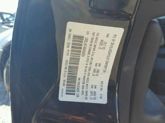 1B3EL46TX6N269254 - 2006 DODGE STRATUS SX BLACK photo 10