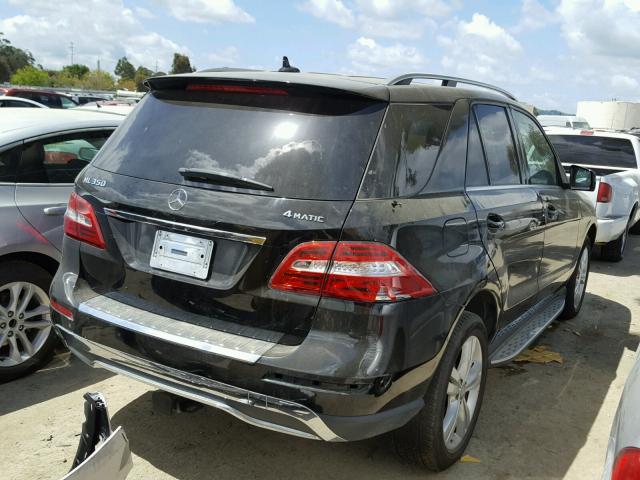 4JGDA5HB2CA040351 - 2012 MERCEDES-BENZ ML 350 4MA BLACK photo 4