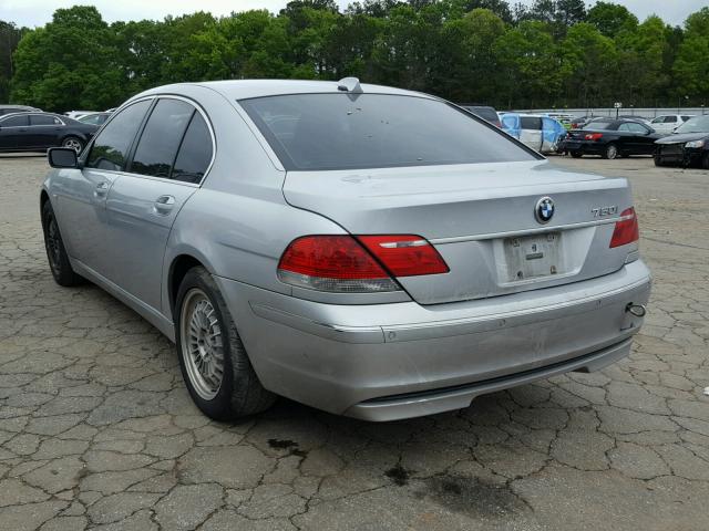 WBAHL83586DT02537 - 2006 BMW 750 I SILVER photo 3