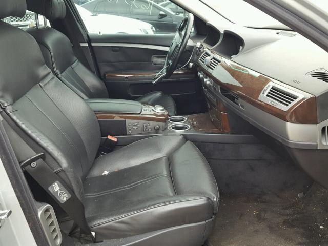 WBAHL83586DT02537 - 2006 BMW 750 I SILVER photo 5
