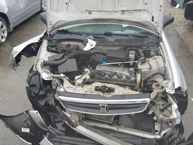 1HGEJ6228YL037829 - 2000 HONDA CIVIC DX SILVER photo 7