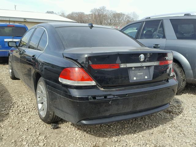 WBAGL63482DP55249 - 2002 BMW 745 I BLACK photo 3