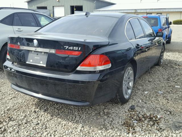 WBAGL63482DP55249 - 2002 BMW 745 I BLACK photo 4