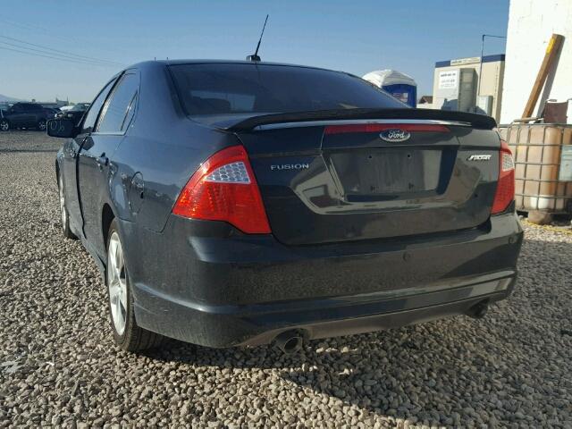 3FAHP0KC1AR164841 - 2010 FORD FUSION SPO BLACK photo 3