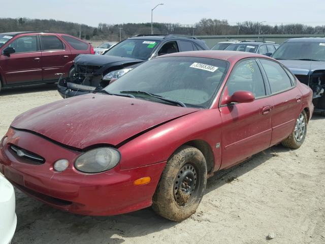 1FAFP52S6WG150377 - 1998 FORD TAURUS LX RED photo 2